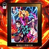 Decorative Paint of ‏Famous Scene Series Voice Actors's Signatures Demon Slayer Corps vs Gyutaro and Daki - Demon Slayer: Kimetsu no Yaiba Decorative Painting - Mystical Art Studios