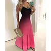 Slim Fit Printed Camisole Long Dress