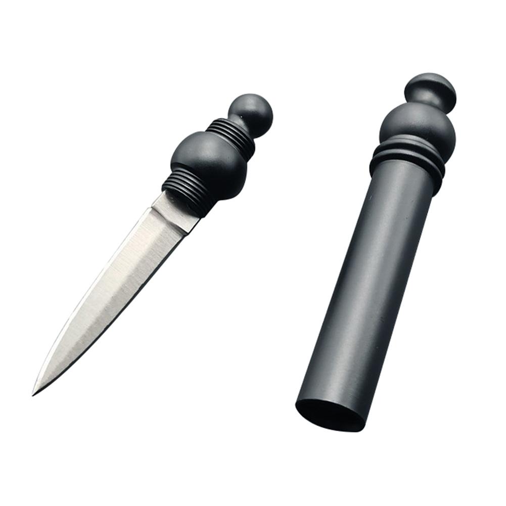 

Portable Stainless Steel Tea Pick Tea Knife Outdoor Survival Tools (Black), 501 Original