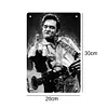 Johnny Cash - Panneaux en &eacute;tain m&eacute;tallique(20*30cm/30*40cm) - Musique