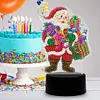 DIY Diamond Painting 7 Color Night Light Lamp Home Decoration Ornament Gift Kit(Santa Claus)