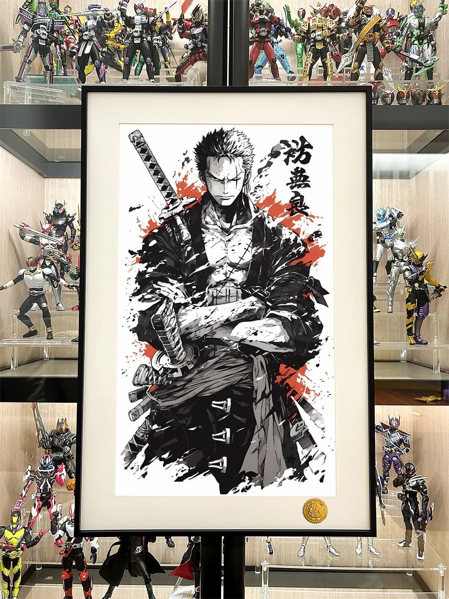 海の画廊「轟　響」 Zoro Ink Wash Painting - One Piece | Xingkong Studio