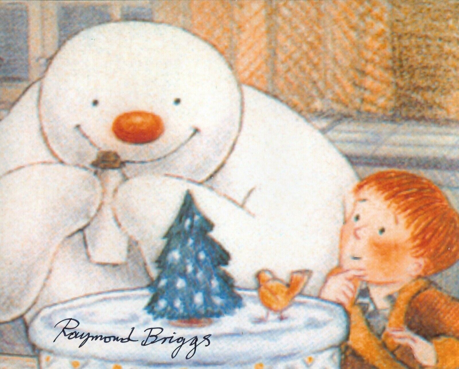 Raymond Briggs signed The Snowman 8x10 movie Photo Poster painting - UACC DEALER