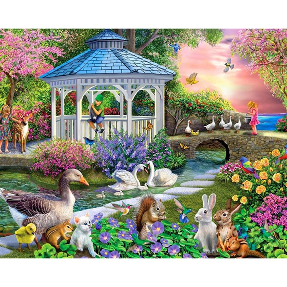 

40x50cm - Paint By Numbers Flower House, 501 Original