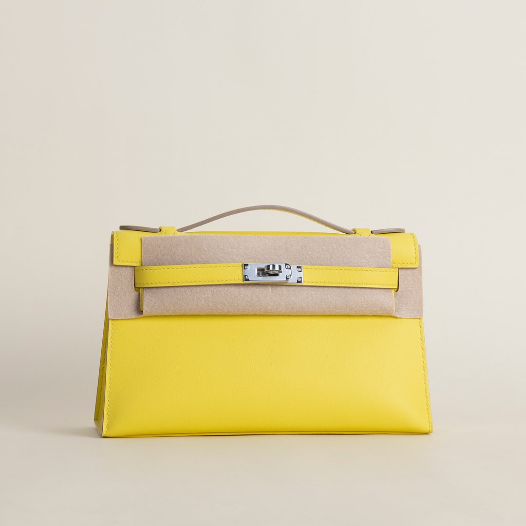 Kelly pochette Swift 9R Lime PHW
