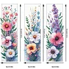 3Pcs Special Shape Flowers Diamond Painting Bookmark Making Kit for Book Lovers