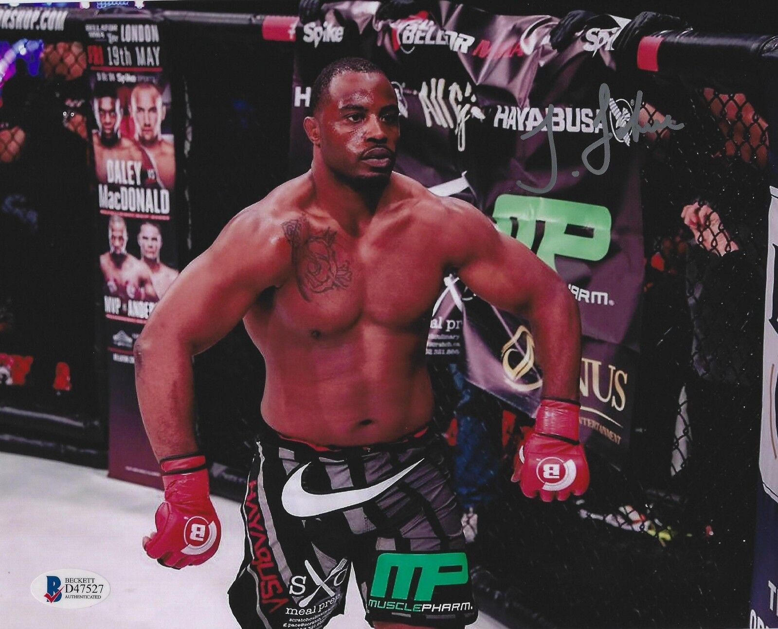 Tyrell Fortune Signed 8x10 Photo Poster painting BAS Beckett COA Bellator MMA 178 Picture Auto 1