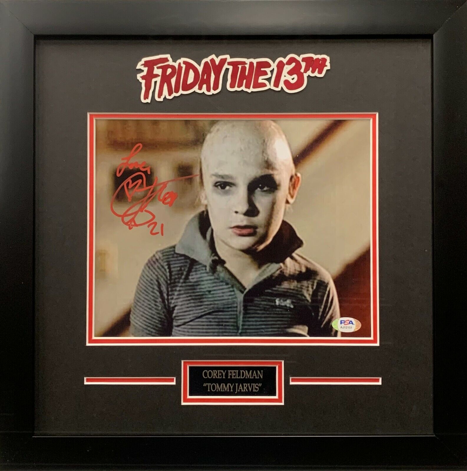 Corey Feldman autographed frame 8x10 Photo Poster painting PSA COA Friday The 13th Tommy Jarvis