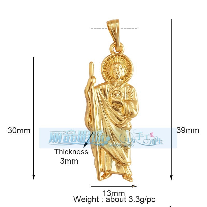 1 Piece 17*24mm 20 * 23mm Copper Human Pendant Jewelry Accessories