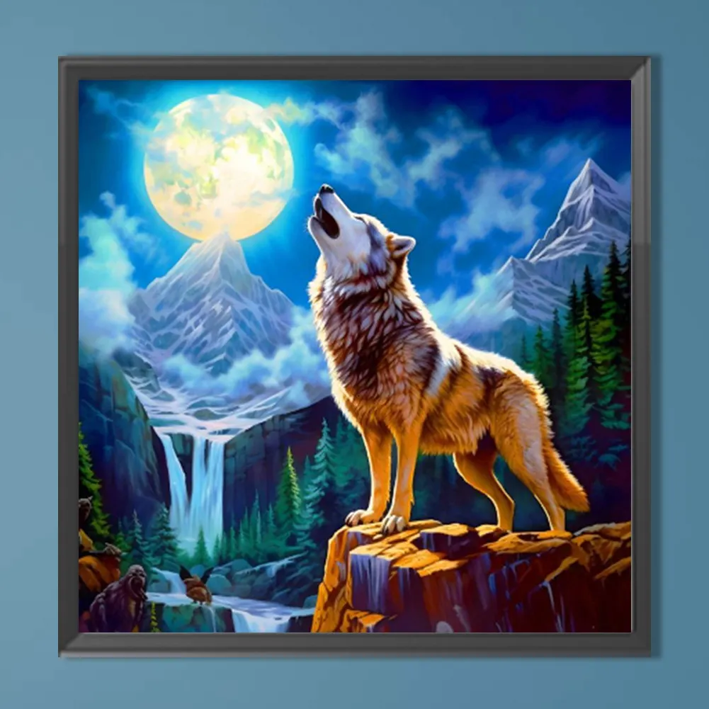Diamond Painting - Full Round Drill - Wolf(Canvas|40*40cm)