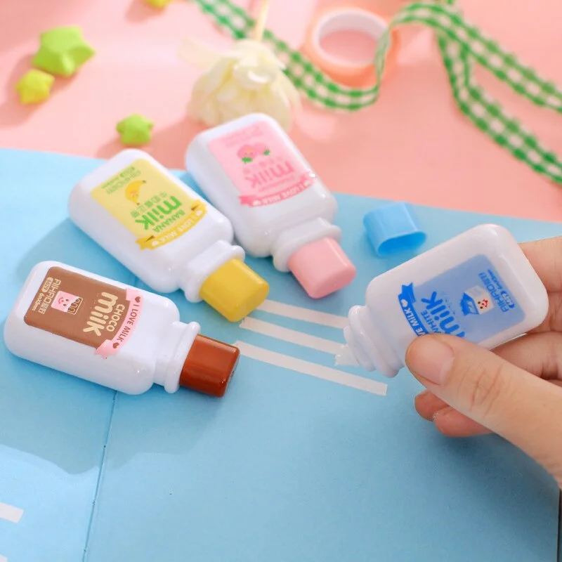 1PCS Cute Cartoon Kawaii Milk Style Correction Tape For Kids Materials Stationery Correction Tape School Supplies