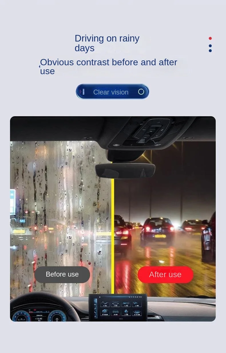 Car windshield grease film remover brush