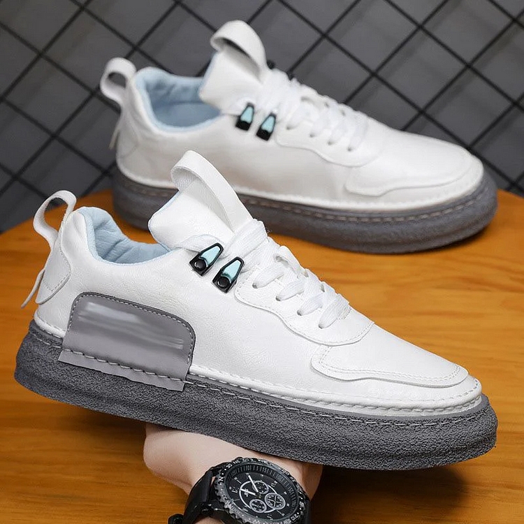 Scarpe Da Ginnastica Da Uomo In Pelle Comode 