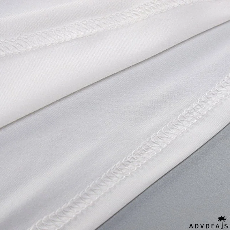 Stunning Metallic Trim Sleeveless Cowl Neck Halter Crop Top - White