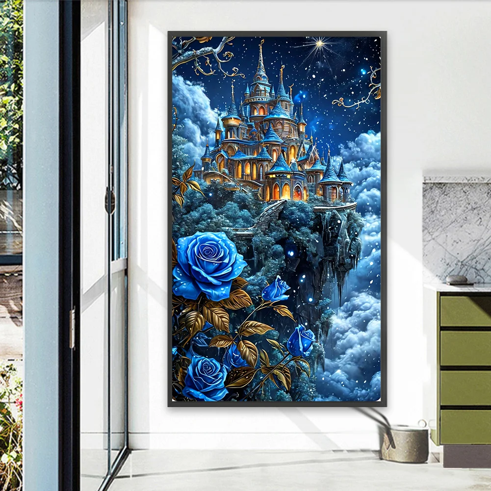 Diamond Painting - Full Round Drill - Rose Castle(Canvas|40*70cm)