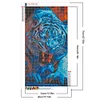 Diamond Painting-DIY Full Round Drill Fierce Tiger(70*40 CM)