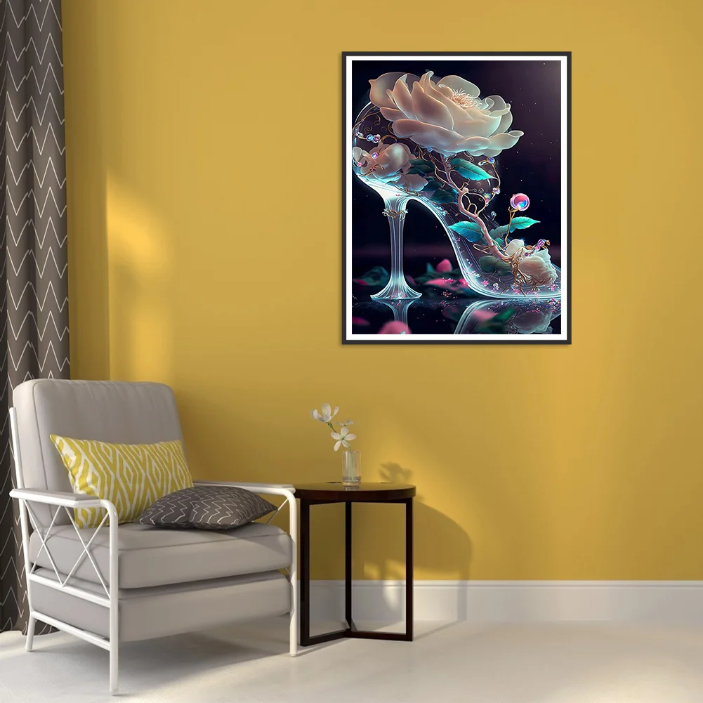 Full Round Diamond Painting 30*40cm - Dreamy Crystal High Heels