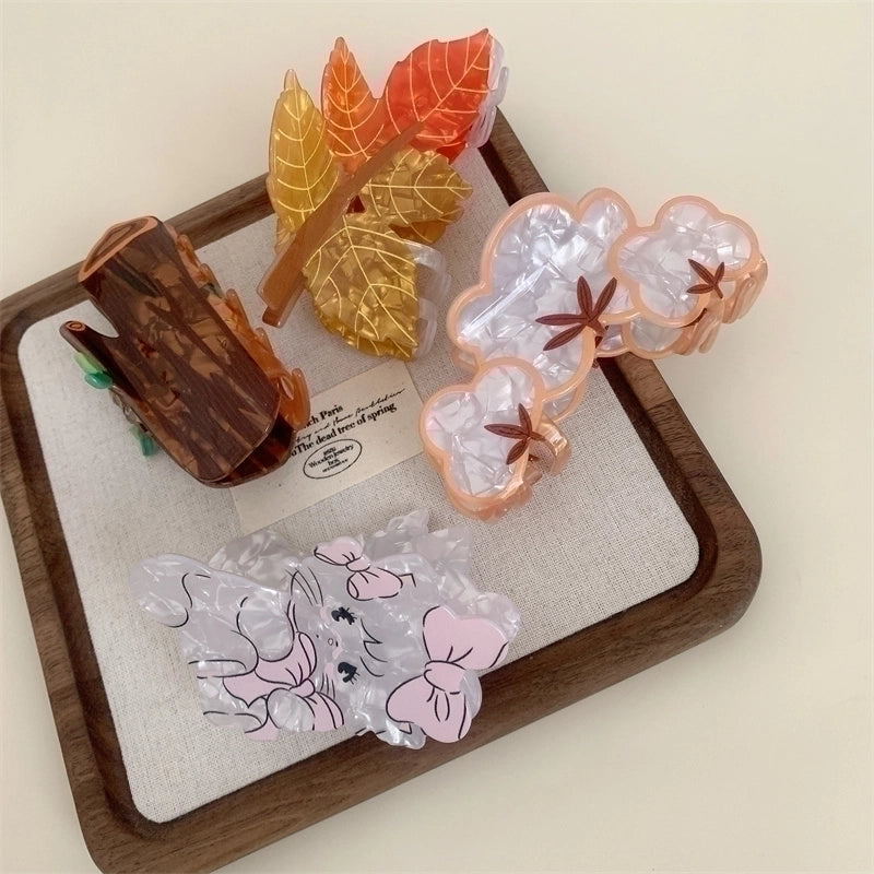 Women’s Korean Style Animal Acetic Acid Sheets Hair Claws