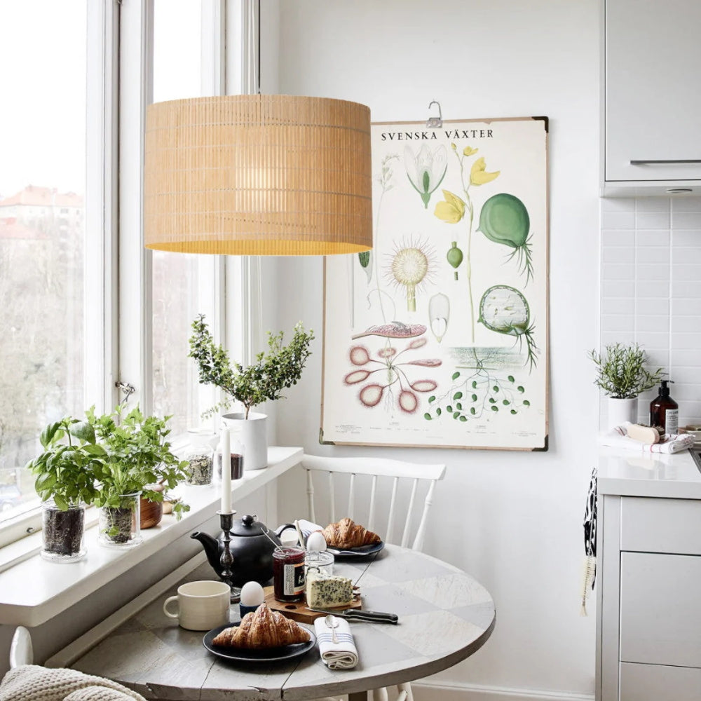 Contemporary Handmade Pendant Lamp Bamboo