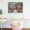 >SALE<Snow House 5D Diamond Painting Rhinestone Full Square Drill for Room Decoration