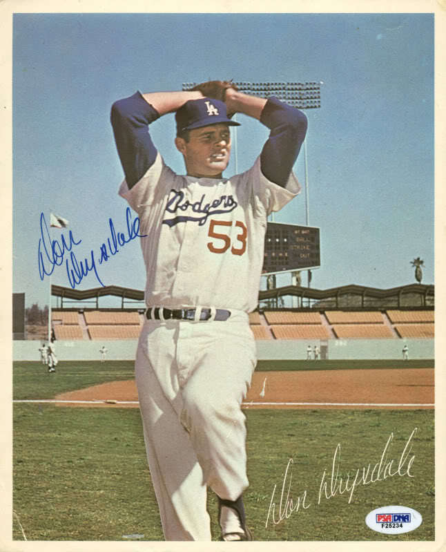 Dodgers Don Drysdale Signed Authentic 8X10 Photo Poster painting Autographed PSA/DNA #F25234