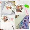 6pcs Mothers Day Bouquet Diamond Art Cards DIY Diamond Painting Gift Card