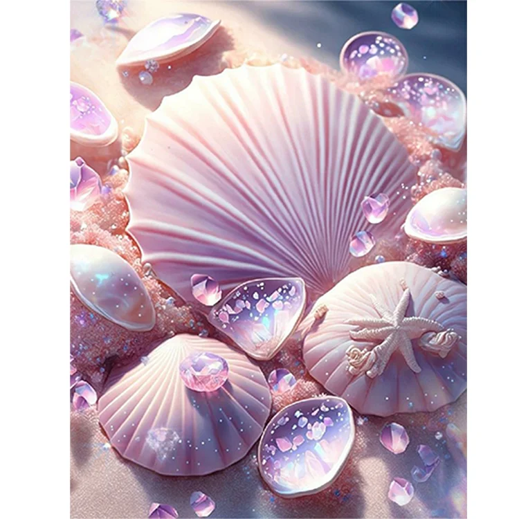 Full Round Diamond Painting - Dream Beach Shells 30*40CM