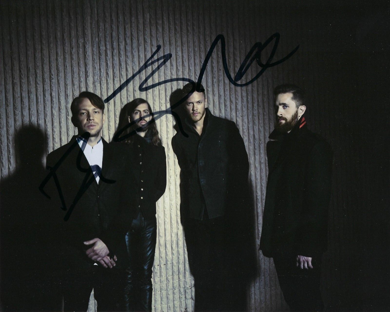 GFA Dan Reynolds x3 Band * IMAGINE DRAGONS * Signed 8x10 Photo Poster painting PROOF D3 COA