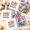 6PCS Diamond Painting Easter Egg Greeting Card Kit for Birthdays Thanksgiving & Special Occasion