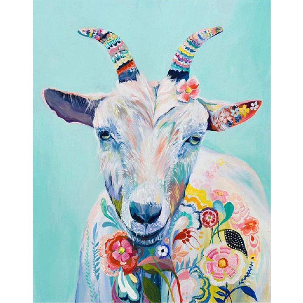 

Flowers Cattle-Round Drill Diamond Painting-Sticker, 501 Original