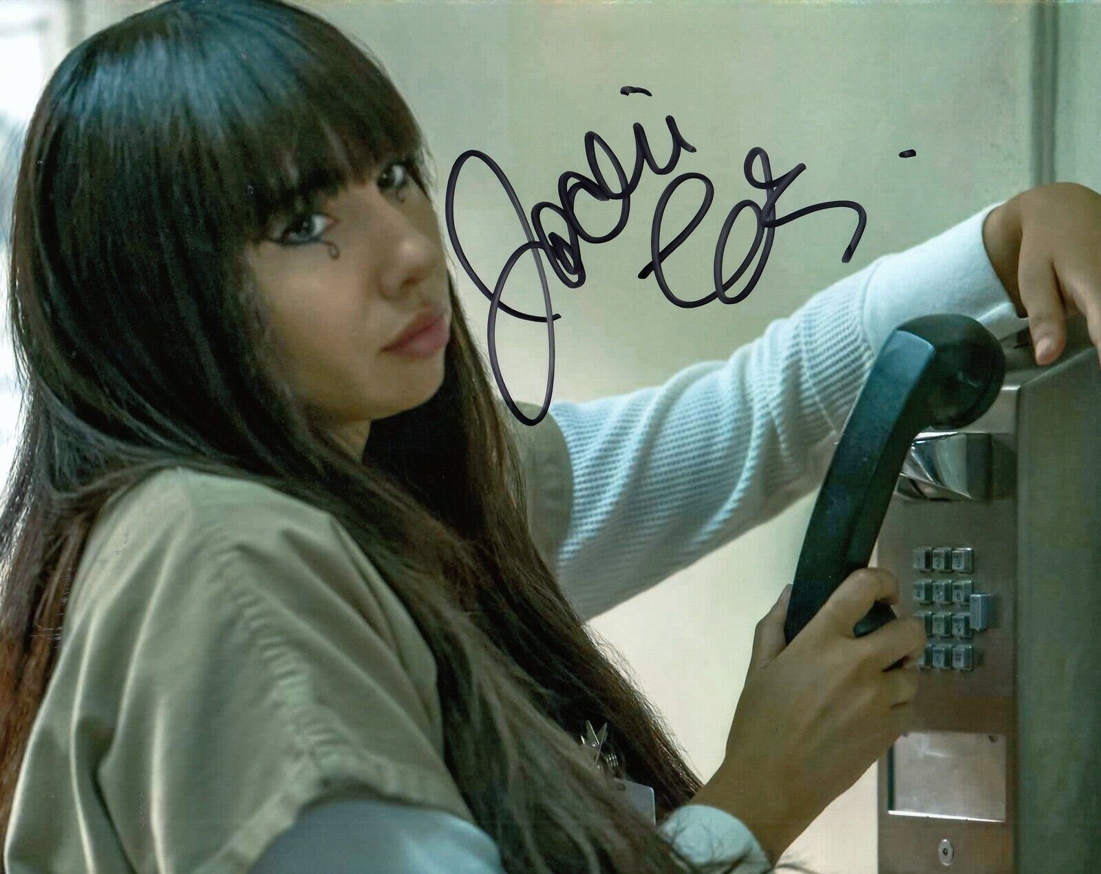 JACKIE CRUZ signed (ORANGE IS THE NEW BLACK) 8X10 Marisol Flaca Gonzales COA #2