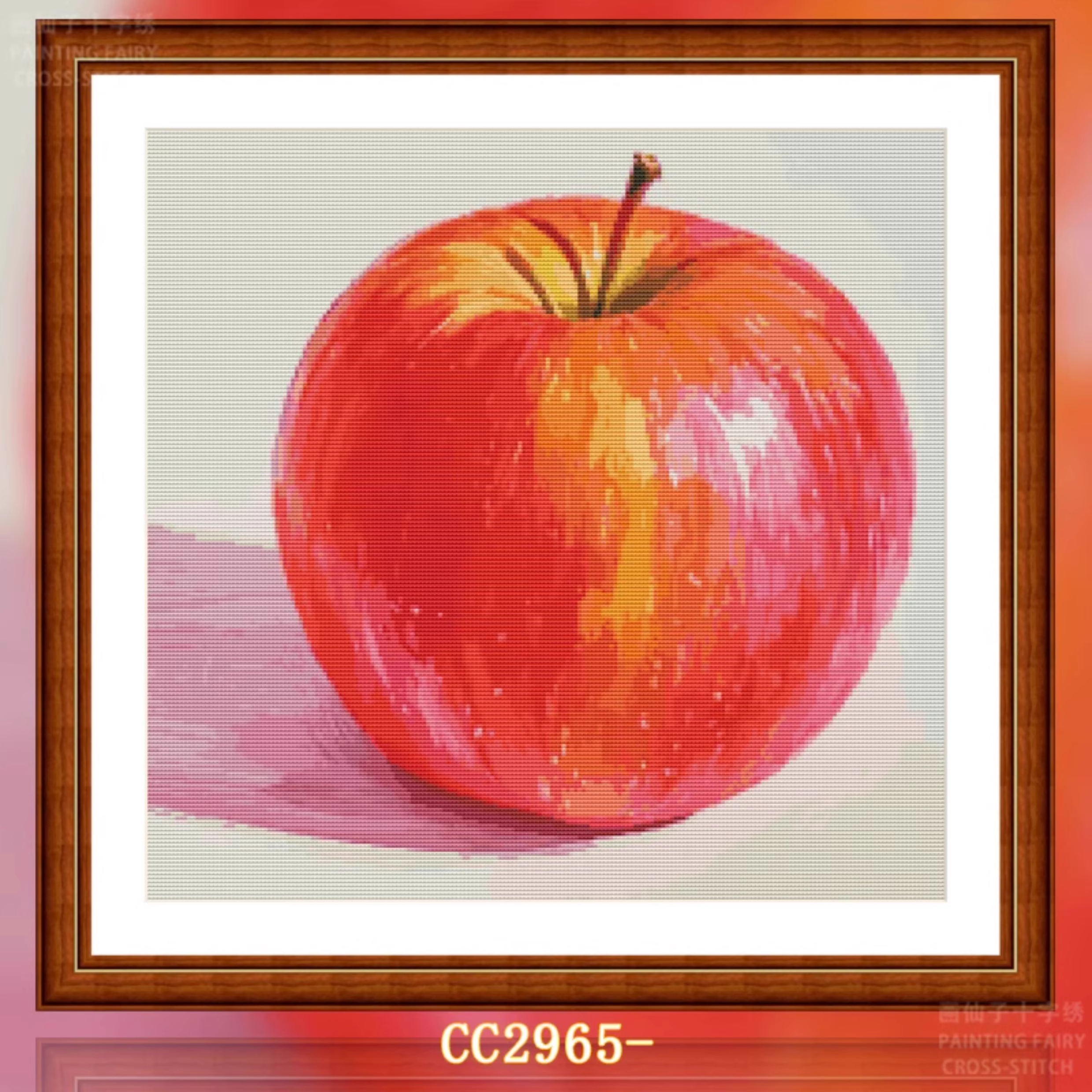 【CC2965- Apple in the Gourmet Series】 Painting Fairy Cross Stitch