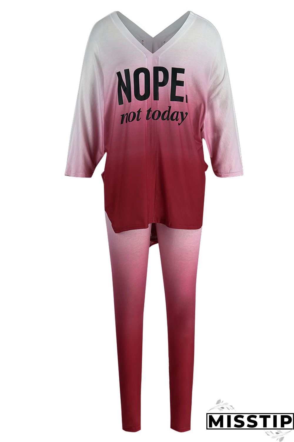 Black Casual Print Patchwork V Neck Short Sleeve Two Pieces