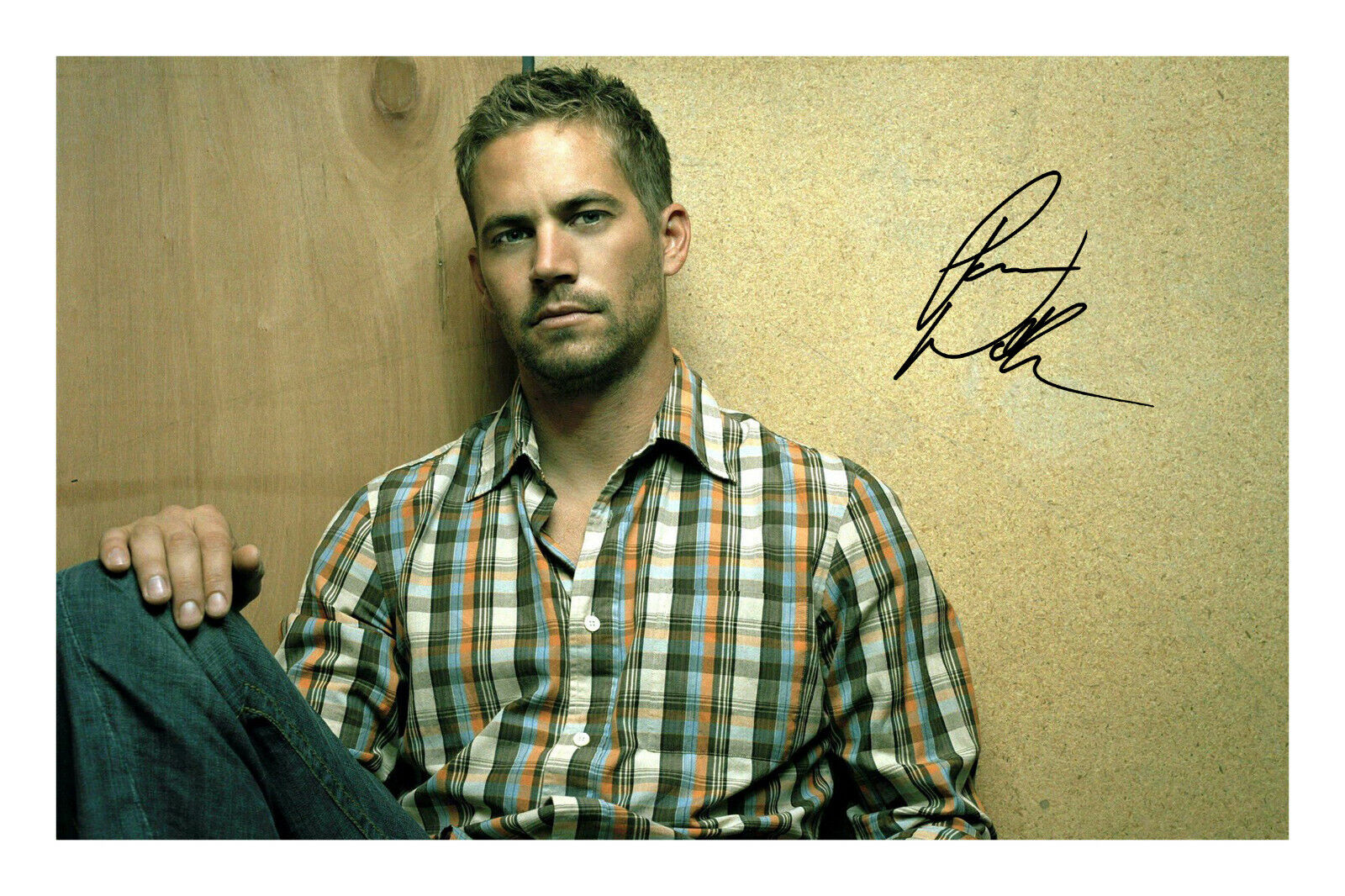 Paul Walker Signed A4 Autograph Photo Poster painting Print Fast and Furious