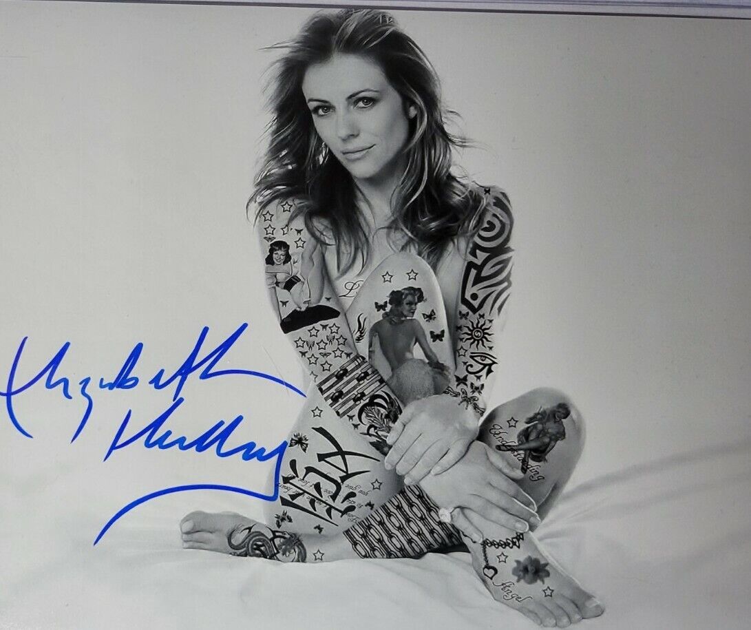 Elizabeth Hurley Authentic Autographed 8x10 Photo Poster painting w/ COA