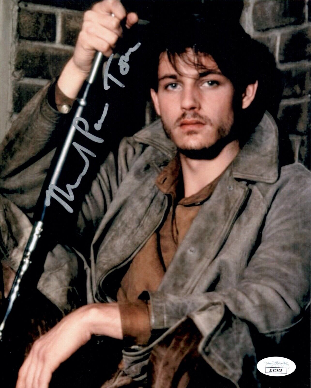 MICHAEL PARé Signed 8x10 STREETS OF FIRE Photo Poster painting PARE Autograph JSA COA Cert