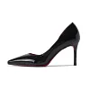 Christian Louboutin Salto alto de couro envernizado vermelho - 70% de desconto (oferta por tempo limitado)