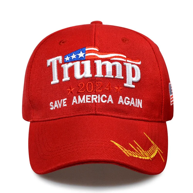 Baseball Caps Trump 2024 American Presidential Hat Slogan Embroidered Snapback Hats USA Flag Adjustable Neutral Baseball Hat