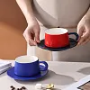 Klein Blue Coffee Cup And Saucer Set Light Luxury Ceramic Cup