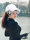 Sun Visor Hat Retractable Brim Mesh Baseball Cap Fishing Hat for Men and Women