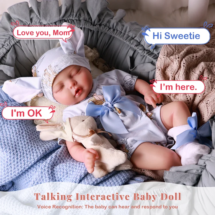 Babeside Sleeping Reborn Baby Tero 17'' Baby Newborn Boy Best Gift for Kids