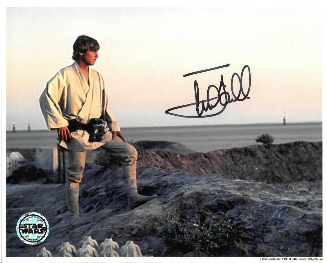 Mark Hamill Signed Official Star Wars Autographed 8x10 Photo Poster painting BECKETT #A44372