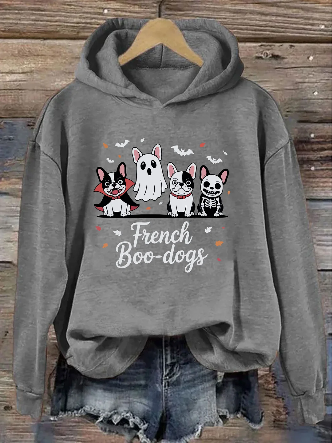 Fall French Bulldog Halloween Hoodie