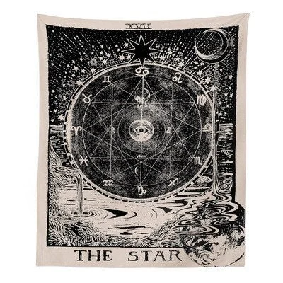 India Witchcraft Tarot Tapestry Wall Hanging Sun Moon Wall Tapestry Wall Carpet Psychedelic Tapiz Witchcraft Wall Cloth Tapestry