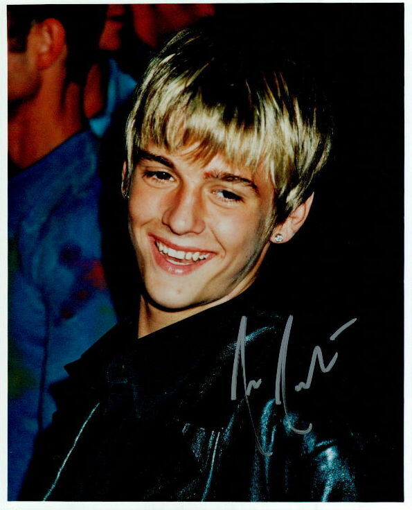 Aaron Carter signed 8x10 Photo Poster painting in-person