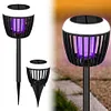 Solar Light Bug Zapper Waterproof Outdoor Mosquito Killer Solar Powered Fly Trap