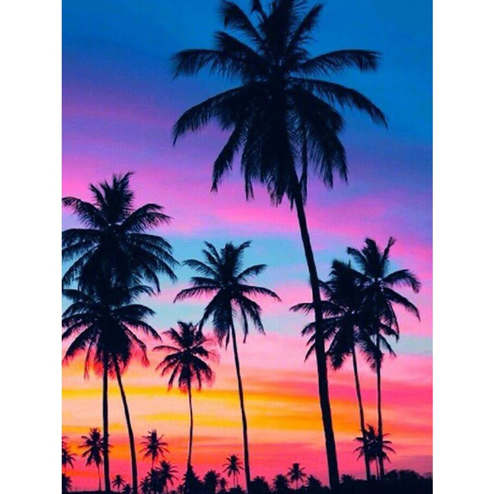 

30*40CM-Round Drill Diamond Painting-Seaside Beach, 501 Original