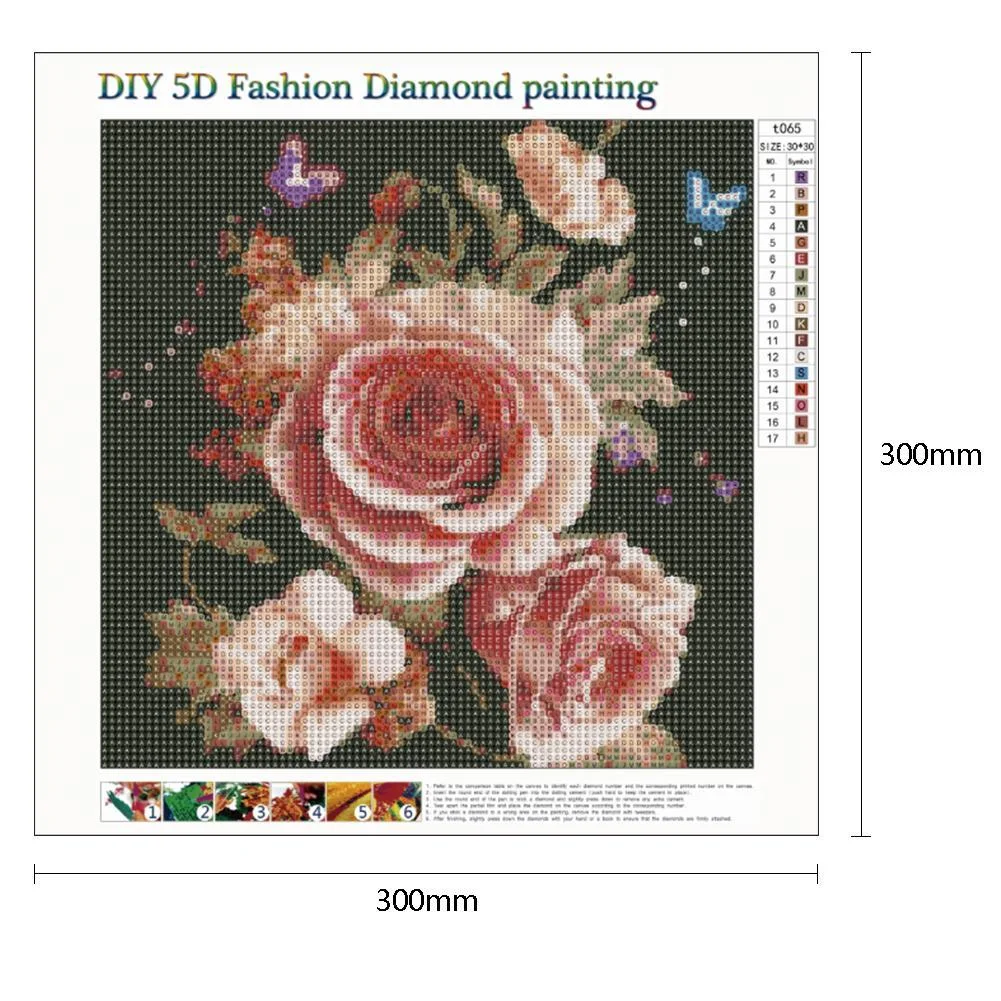 Diamond Painting - Full Round Drill - Warm Flowers(30*30cm)