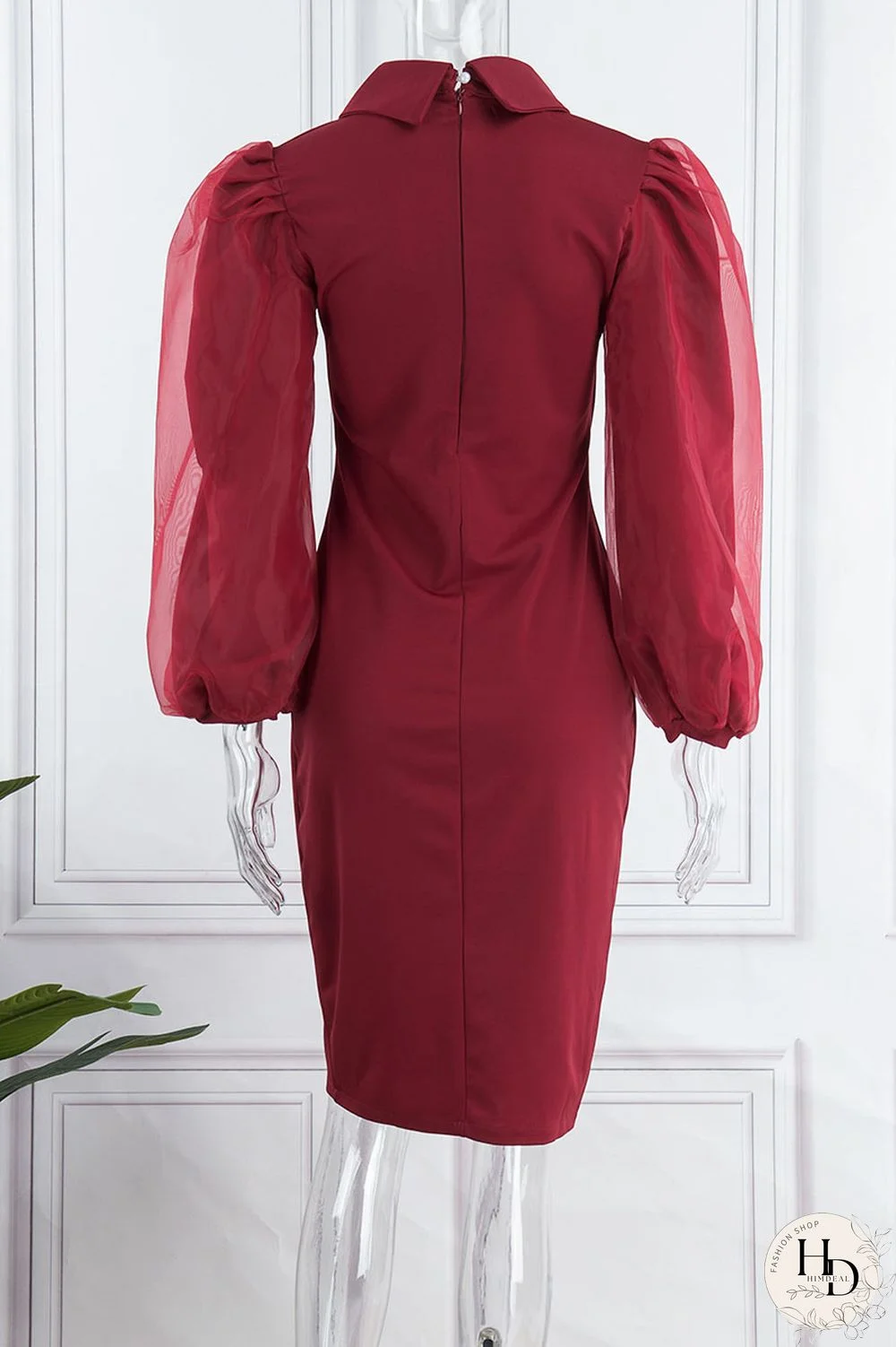 Red Casual Solid Patchwork Beading Turndown Collar One Step Skirt Dresses