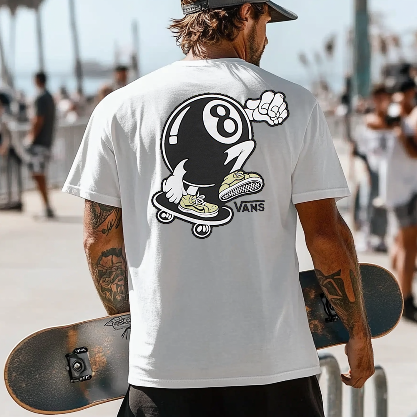Unisex Vintage Surf Print Knit Lightweight Mesh Surf T-Shirt - Perfect For Summer Outdoors / TECHWEAR CLUB / Techwear